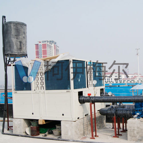 美的中央空調(diào)風(fēng)冷熱泵模塊機(jī)組-武漢德寶機(jī)電江夏區(qū)廠房安裝案例