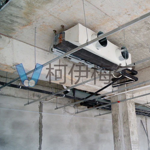 美的中央空調(diào)風(fēng)冷熱泵模塊機(jī)組-武漢德寶機(jī)電江夏區(qū)廠房安裝案例